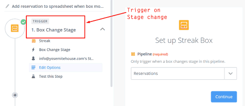 When the Streak stage changes, fire the trigger